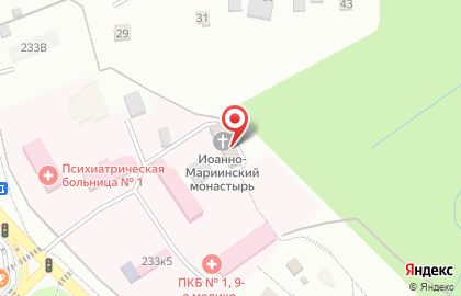 Свято-Иоанно-Мариинский женский монастырь на карте