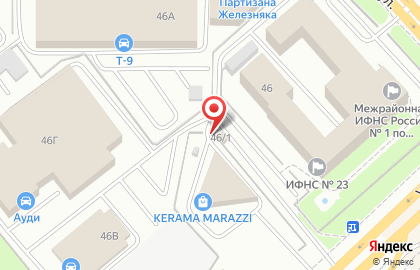 Юридическая компания Дипломат на улице Партизана Железняка на карте