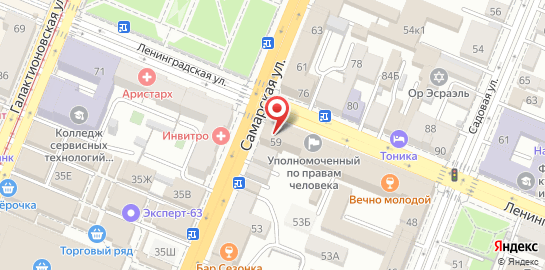 Отель Сквер Высоцкого на карте
