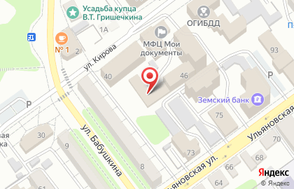 Бухгалтерская фирма на улице Кирова на карте