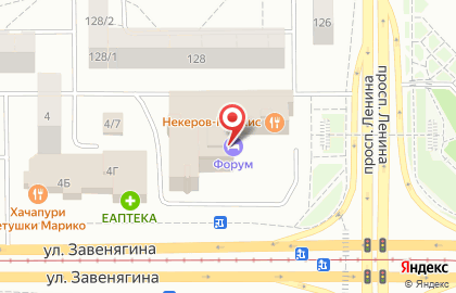 Наркологический центр МЕТОД на проспекте Ленина на карте