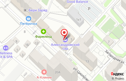 Служба доставки суши Morinori на улице Циолковского на карте