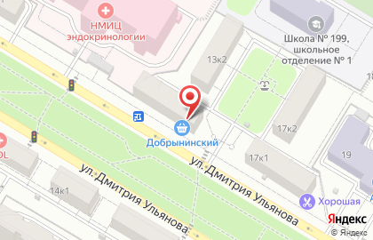 Магазин Добрынинский в Москве на карте
