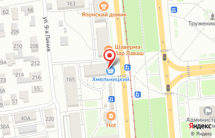Магазин Хмельницкий на улице Богдана Хмельницкого на карте