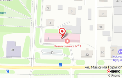 Кудымкарская поликлиника на улице Гагарина в Кудымкаре на карте