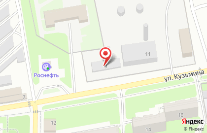 Пожарная часть №10 на улице Кузьмина на карте
