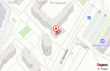 Продовольственный супермаркет Мария-Ра на улице Дружбы на карте