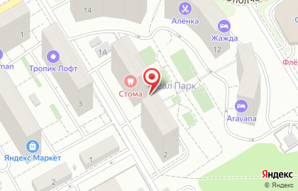 Диана, Московская область в Центральном проезде на карте