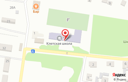 Средняя школа с дошкольным отделением на Школьной улице на карте