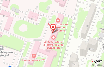 Лобненская городская поликлиника на Заречной улице на карте