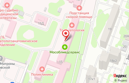 Государственная аптека Мособлмедсервис на Заречной улице на карте