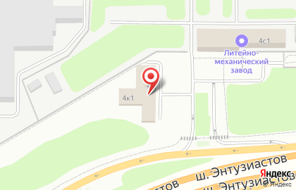 Шиномонтажная мастерская на шоссе Энтузиастов на карте