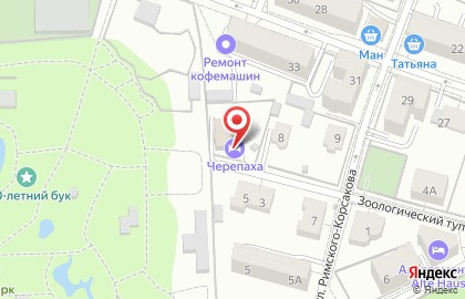 Гостиница Черепаха на карте