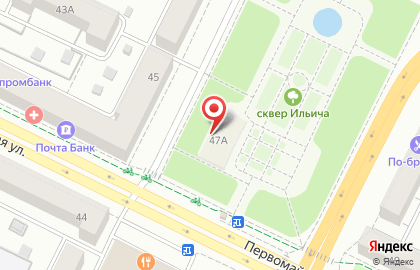 Невский на Первомайской улице на карте