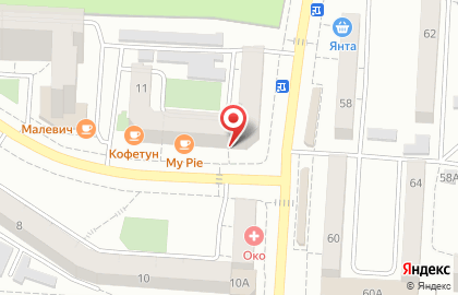 Магазин канцелярских товаров и книг Полином в Октябрьском районе на карте