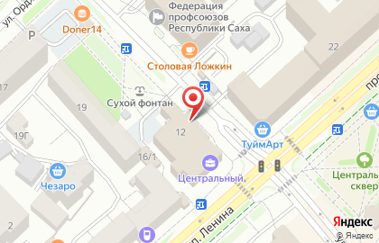 Киоск фастфудной продукции на проспекте Ленина на карте