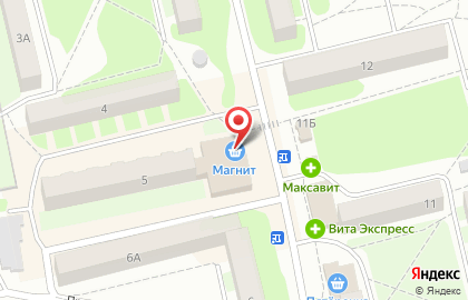Супермаркет Магнит на улице Туркова на карте
