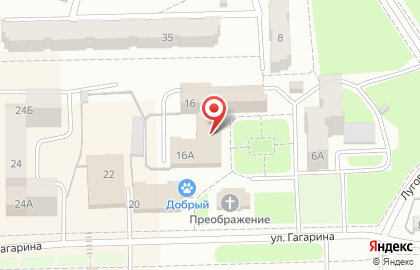 Узловские строители на улице Гагарина на карте