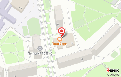 Кофейня-кондитерская ТортБери в Троицке на карте