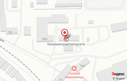 Банкомат Энерготрансбанк в Калининграде на карте
