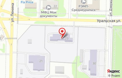 Детский сад №3, г. Среднеуральск на Уральской на карте
