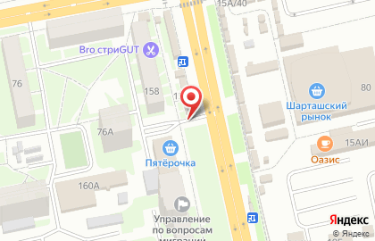 Киоск по продаже кондитерских изделий в Октябрьском районе на карте
