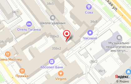 Полет на Воронцовской улице на карте