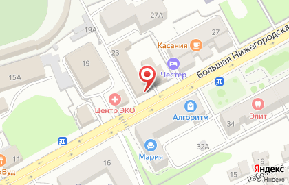 Туристическая компания Золотая Русь на Большой Нижегородской улице на карте