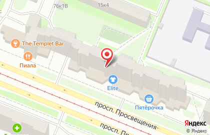 Мастерская по ремонту сотовых телефонов на улице Просвещения на карте