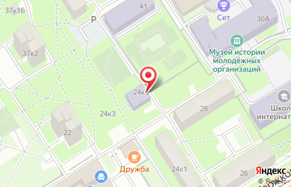 Подростково-молодежный клуб Юность на Торжковской улице на карте