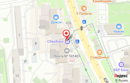 СберБанк в Москве на карте