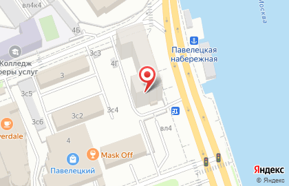 Перекресток Экспресс на Павелецкой площади на карте