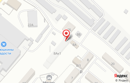 Шиномонтажная мастерская на ул. Механизаторов, 8а к1 на карте