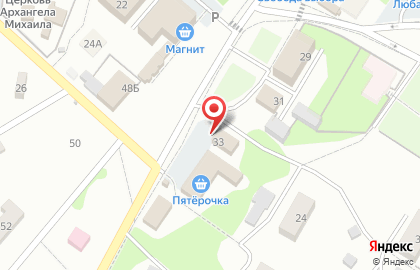 Супермаркет Красное & Белое на Кооперативной улице на карте
