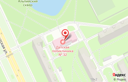 Детский Травматологический Кабинет Поликлиники # 32 на карте