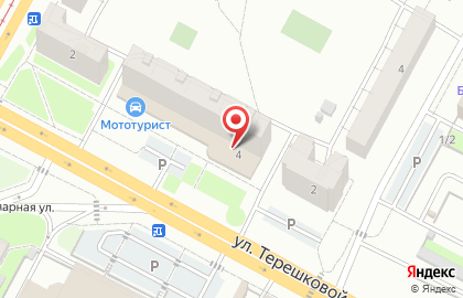 Продовольственный магазин на ул. Терешковой, 4 на карте