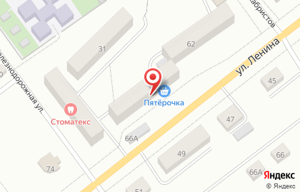 Супермаркет Ижтрейдинг на улице Ленина на карте