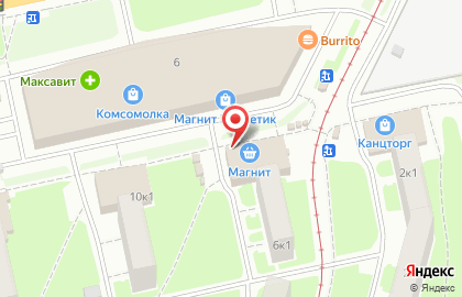 Киоск по продаже фруктов и овощей на Ленинской на карте