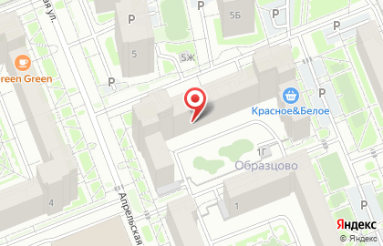 Химчистка-прачечная Енисей на Апрельской улице на карте