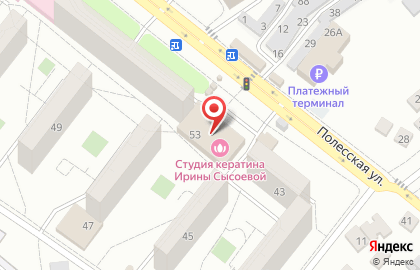Банкомат МДМ Банк, филиал в г. Орле на Полесской улице на карте