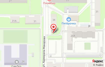Стоматологический кабинет на улице Адмирала Макарова на карте