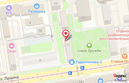 Магазин Домашний текстиль на улице Ленина на карте