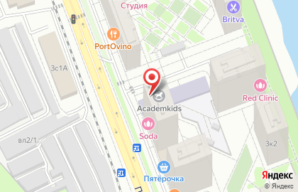 Спортивная школа Равига Скул Филевский парк на карте