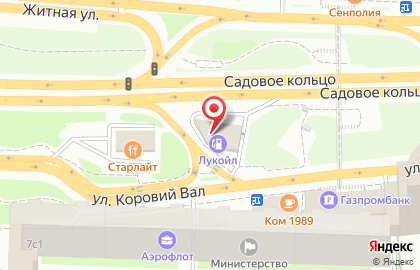 Автомойка Лукойл на метро Добрынинская на карте