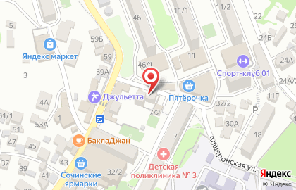 Аптека Жукова-Партнер на Ростовской улице на карте