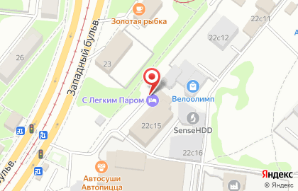Банный комплекс С Легким Паром на Октябрьской улице на карте
