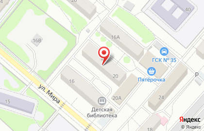 Участковый пункт полиции, опорный пункт на улице Мира на карте