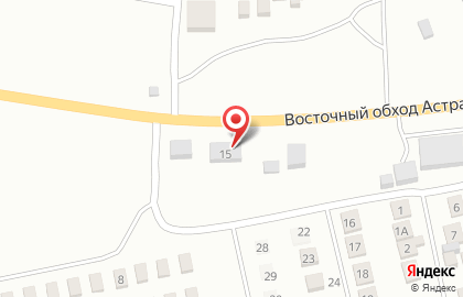 Шиномонтажная мастерская на Придорожной улице на карте