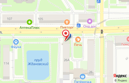 Салон цветов Анютины глазки во Владимире на карте