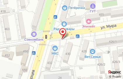 Магазин Союзпечать на улице Мира на карте